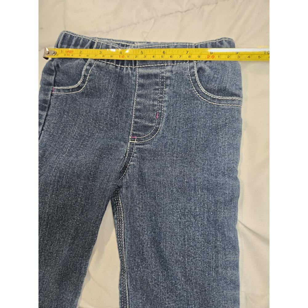Carhartt Baby Girl 9m Denim Casual Cotton Pants Pull Up Elastic Waist - Picture 7 of 7